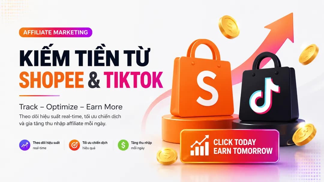 Giao diện dashboard quản lý affiliate Boclinkaff